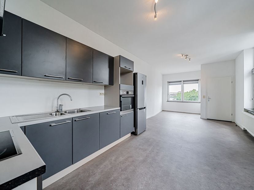 Situé à deux pas du centre de Visé, ce spacieux appartement duplex occupe le premier et le second étage d'un immeuble offrant une vue imprenable sur l