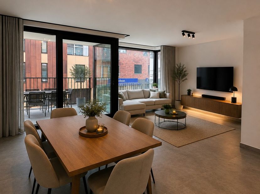 Recent en energiezuinig appartement op de eerste verdieping in een kleinschalige residentie, centraal gelegen in de Stationsstraat in Diepenbeek.<br /