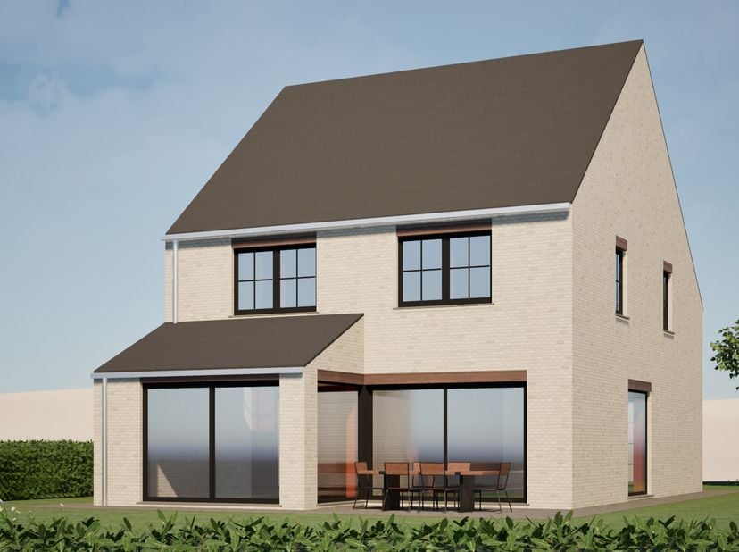 Deze nieuwbouwwoning in Ichtegem wordt gerealiseerd op een uitzonderlijk ruim perceel van 5.817 m² en geniet van een prachtig landelijk vergezicht. De