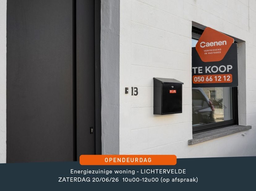 OPENDEURDAG ZATERDAG 20 JUNI 2026 tussen 10u00 en 12u00 ( op afspraak)<br />
<br />
U kunt een BOD uitbrengen op deze woning, rekening houdend met de