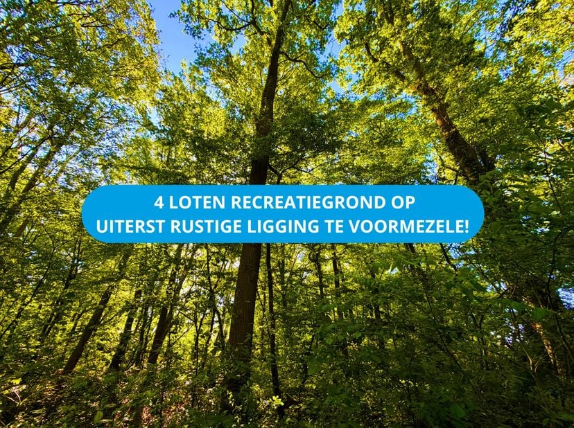 In de Kriekstraat te Voormezele bieden wij deze 4 percelen recreatiegrond aan, gelegen op een centrale maar uiterst rustige locatie. Hier geniet je vo