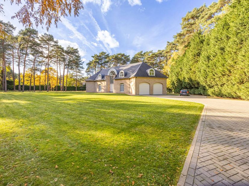 Gelegen in één van de meest exclusieve villawijken van Maasmechelen, vlak bij het Nationaal Park Hoge Kempen, biedt deze stijlvolle villa een unieke h
