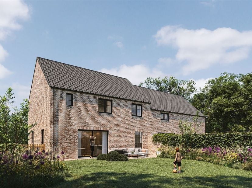 Ruime halfopen nieuwbouwwoning (178m²) in het groene Lummen<br />
Op de Bosstraat ter hoogte van huisnummer 17 bieden wij dit nieuwbouwproject aan voo