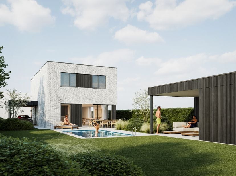 Residentieel wonen in het rustige Bovekerke (op de kruising van Kortemark, Diksmuide en Koekelare) op een groot perceel van ca. 1.113m² met zuidgerich