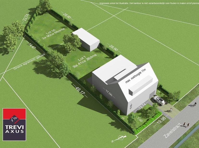 MOOIE EN LANDELIJK GELEGEN BOUWGROND 1.332M² VOOR CREATIE GROTE VILLA.<br />
 Prachtig en landelijk gelegen met vlotte bereikbaarheid via N17, A12 en