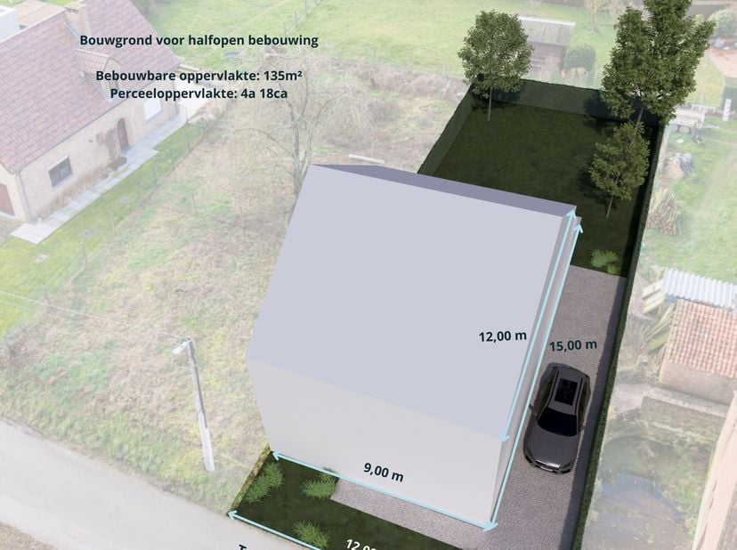 Grond te koop in Terheugenstraat 1 bus LOT 2,
                    1670 Pepingen
