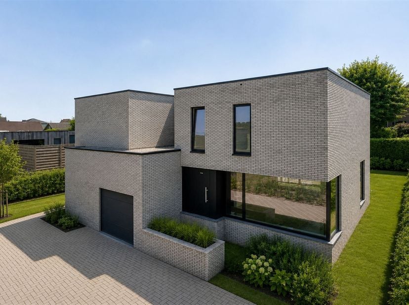 Mooie nieuwbouw woning (2025) in een rustige en residentiële woonwijk te Overijse, momenteel in de laatste afwerkingsfase. LOT 2 bevindt zich actueel