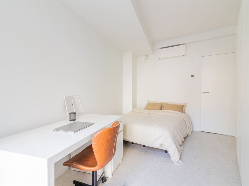 **Moderne flatjes op toplocatie in Leuven**<br />
<br />
In de Vital Decosterstraat, om de hoek van het Ladeuzeplein, bevindt zich deze exclusieve res