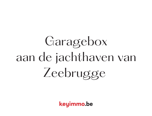                                         Garagebox te huur in Zeebrugge, € 90
