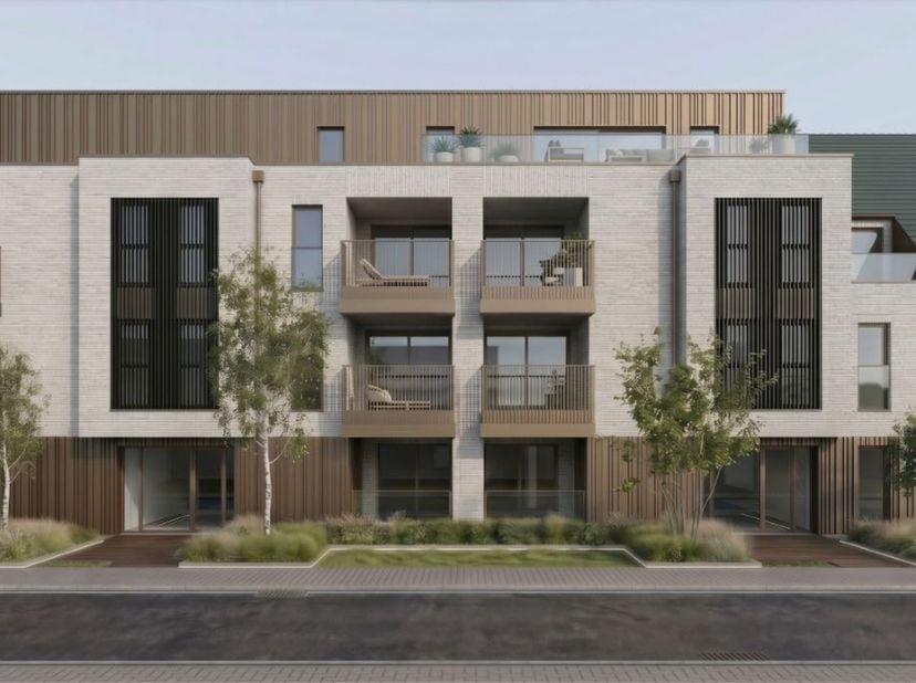 Appartement 1.2 is een ruim en stijlvol doorzonappartement op de eerste verdieping, ontworpen voor wie houdt van licht, ruimte en een hoogwaardige afw