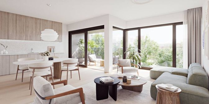 Appartement te koop in Rue Du Printemps - Lentestraat 49 - 55, 1050 Elsene