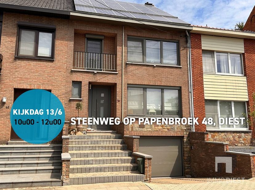 Deze woning doet mee aan Blauwe Zaterdag, de kijkdag van Immo Diest.<br />
Kom deze woning bekijken op zaterdag 13/06 tussen 10u-12u.<br />
Ben je gra