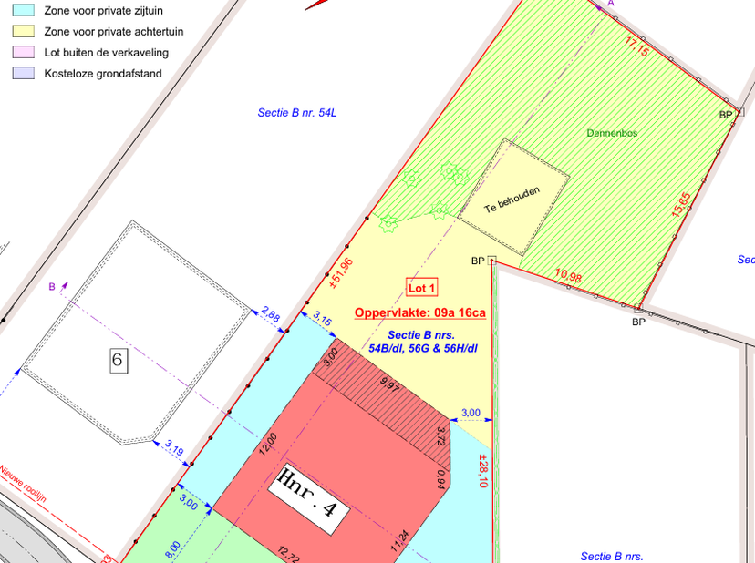 Découvrez ce terrain à bâtir exceptionnellement bien situé au 4, rue Steenstraat à Lummen : une parcelle de 9 hectares et 166 m², entièrement exposée