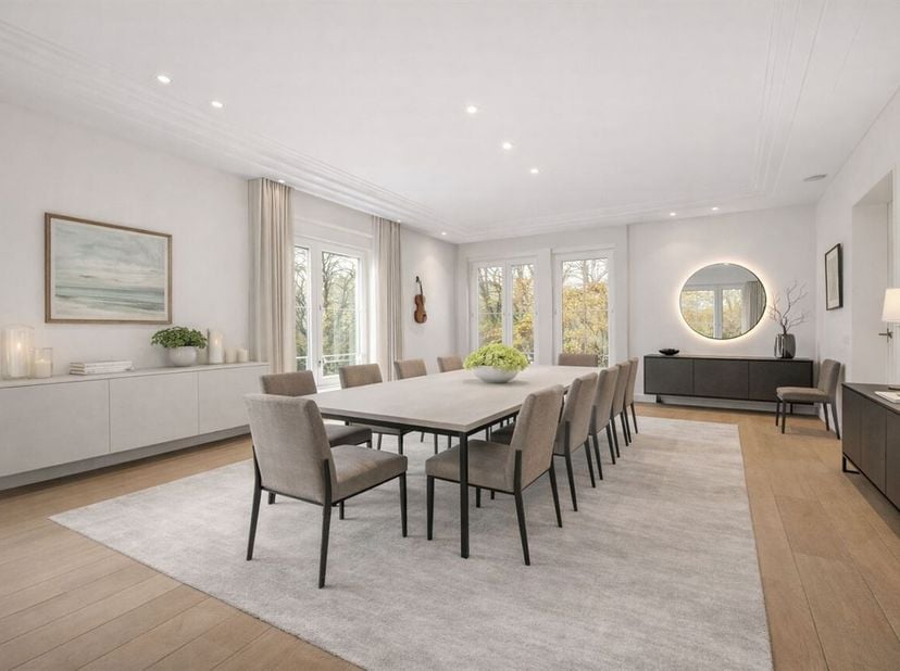 Uniek en luxueuze penthouse, omgeven door prachtige uitzichten op het park en het gerestaureerde kasteeltje. <br />
Deze uitzonderlijke eigendom biedt