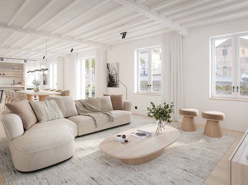 EXCLUSIEVE WONING met ZWEMBAD met POOLHOUSE en prachtig zicht op de Dijver en de OLV-kerk.<br />
Deze uitzonderlijke, luxueus afgewerkte woning van ma