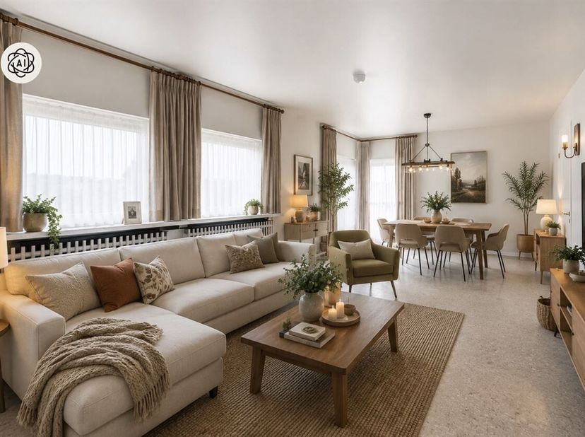 Bent u op zoek naar een ruime, stevig gebouwde woning met een grote tuin en uitstekende bereikbaarheid? Dan is deze op te frissen woning in de Domien