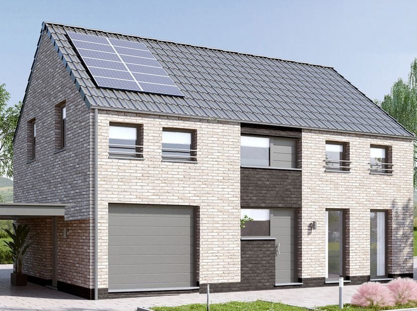 Découvrez ce projet de VILLA 4 FAÇADES PEB A+ - CONSTRUCTION 100% TRADITIONNELLE finition clé-sur-porte. Avec son architecture soignée et ses performa