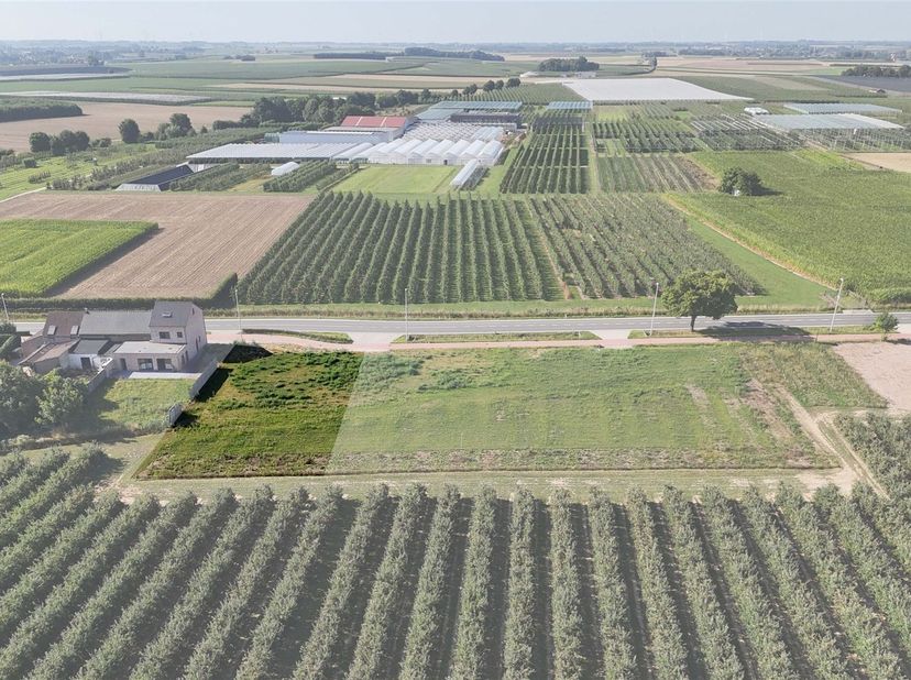 Knap en landelijk gelegen perceel van 11a15ca geschikt voor een open bebouwing<br />
<br />
Omgeving:<br />
+ Vlotte en snelle bereikbaarheid door