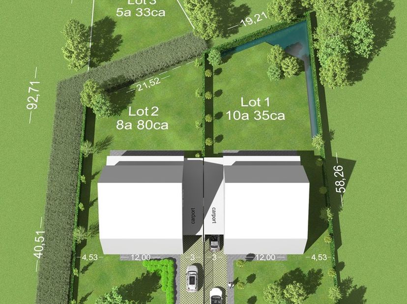 Deze unieke bouwgrond vinden we terug op de verbindingsbaan van Molenstede naar Veerle-Laakdal.<br />
<br />
De te bouwen woning is een open bebouwing