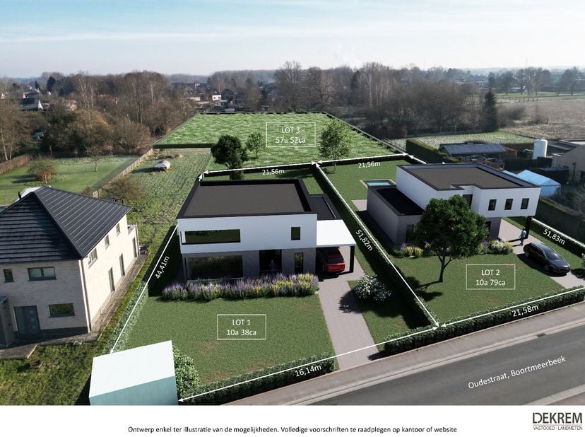 Mooi perceel bouwgrond, geschikt voor het oprichten van een vrijstaande woning met een gevelbreedte van ± 13,82m. Goede verbindingen met privaat en op