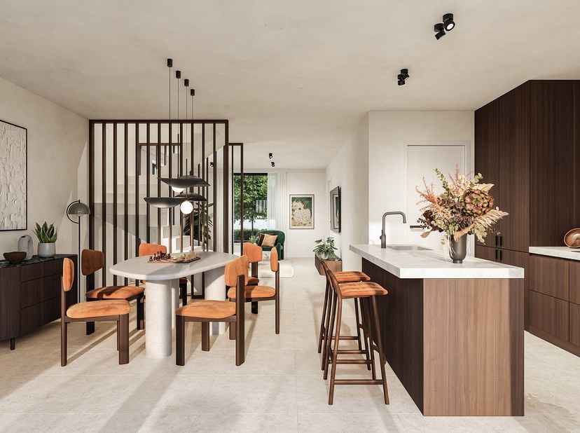 Découvrez cette maison de style champêtre avec 3 chambres, où espace, confort et efficacité énergétique se conjuguent parfaitement. Le séjour lumineux