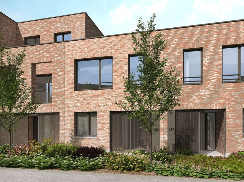 Moderne gesloten energiezuinige woning (195 m²) met 3 slaapkamers, een fietsenberging en een tuin met oost-oriëntatie. <br />
Deze gesloten woning wor