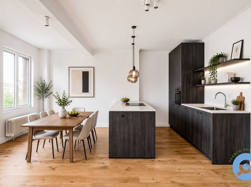 Dit instapklare lichtrijk appartement is gelegen op de vijfde verdieping van een kleinschalig gebouw en heeft een prachtig panoramisch zicht over de s