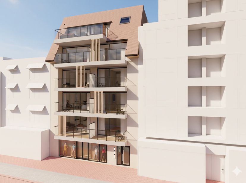 Le box de garage (n° 7) est situé au centre de la résidence du projet Tempête, avec accès par la Gentstraat. La superficie du box de garage est de 15