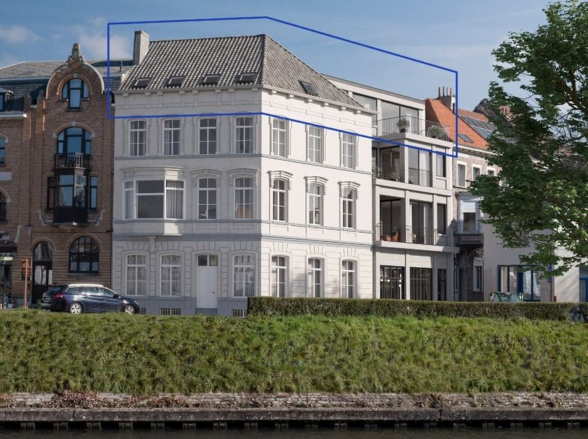 Wonen in grandeur aan de&amp;nbsp;Coupure. &amp;nbsp;Exclusief penthouse appartement (180&amp;nbsp;m²) met twee terrassen aan de Coupure<br />
<br />
Voor meer in