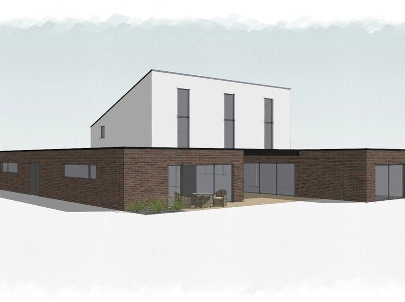 Gelegen in het dorp Blaton, in Bernissart, wordt deze gloednieuwe villa te koop aangeboden in de staat van gesloten ruwbouw (wind- en waterdicht).<br