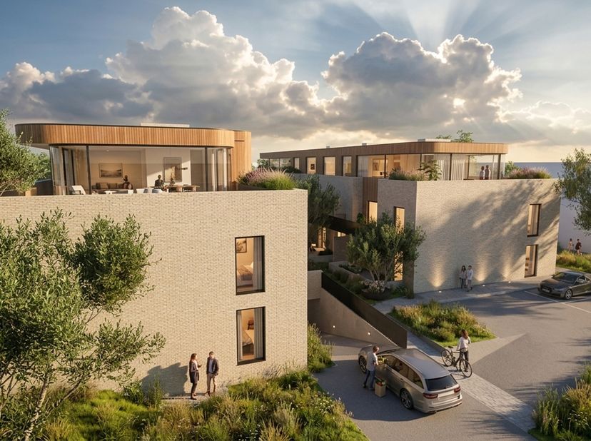 Parkresidentie “Desschel” is een exclusief woonproject met 24 hedendaagse appartementen, harmonieus ingebed in een uitzonderlijke parkachtige omgeving