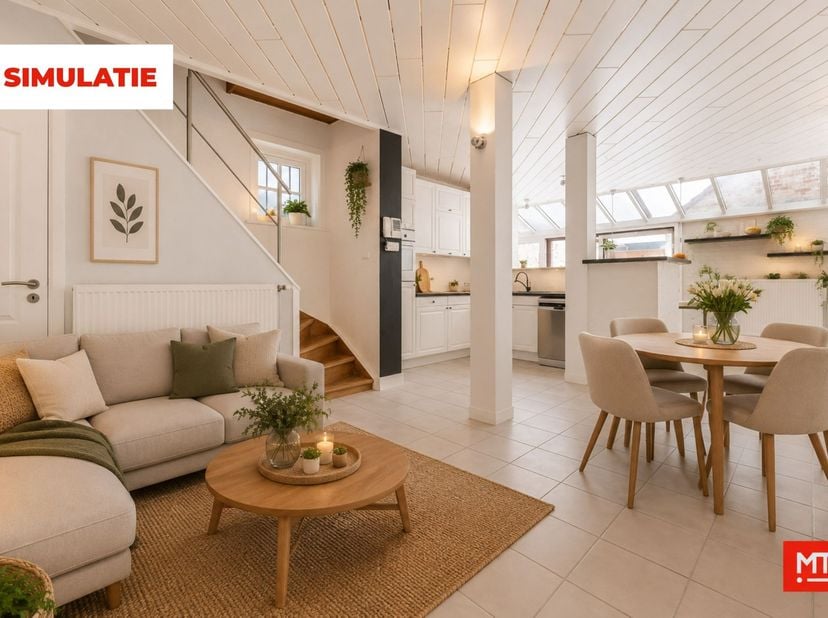 In het hart van Langemark, op wandelafstand van alle voorzieningen, vind je deze bijzonder ruime eigendom. Het pand bestaat uit een comfortabel woonge