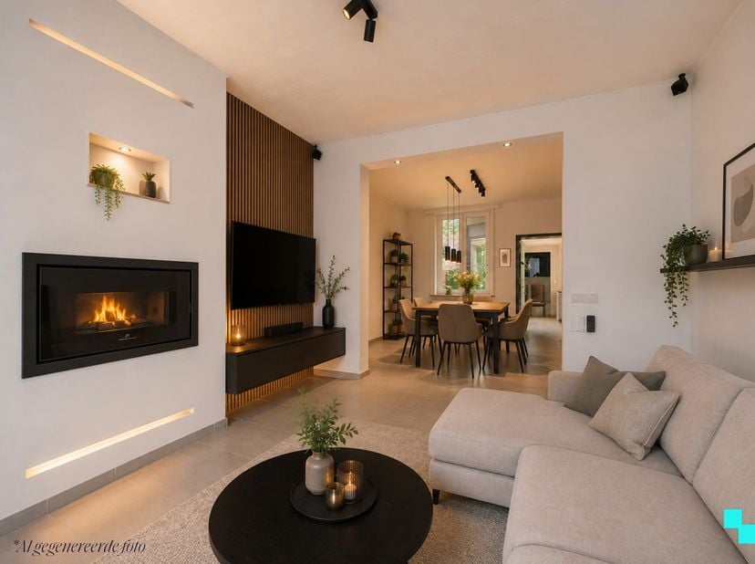 Ontdek deze gezellige en volledig instapklare eengezinswoning nabij het centrum van Kuurne. De woning geniet van een ruim woonoppervlak van 206 m² (vo
