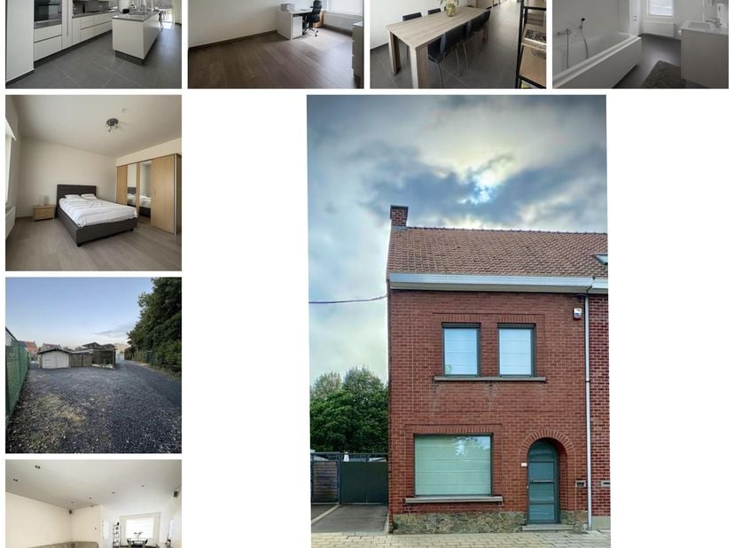 Verzorgde half open bebouwing met uitweg<br />
<br />
Via de inkomhal betreedt u de ruime leefruimte met aansluitend de stijlvolle open keuken. Deze v