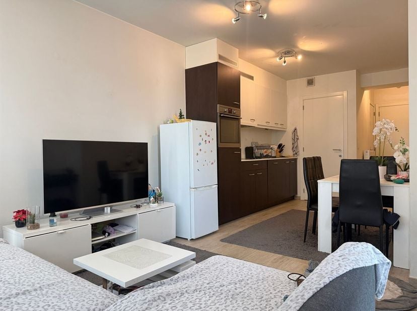 Appartement neuf d'une chambre avec une terrasse agréable !<br />
Agencement :<br />
Salon-salle à manger, cuisine ouverte, 1 chambre, salle de bains