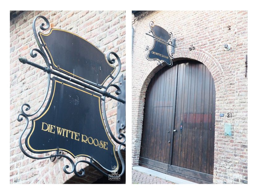 Deze charmante stadsboerderij, genaamd "Die Witte Roose",  waarvan de voorgevel als monument is geklasseerd, stamt uit de 17de eeuw. Door het behoud v