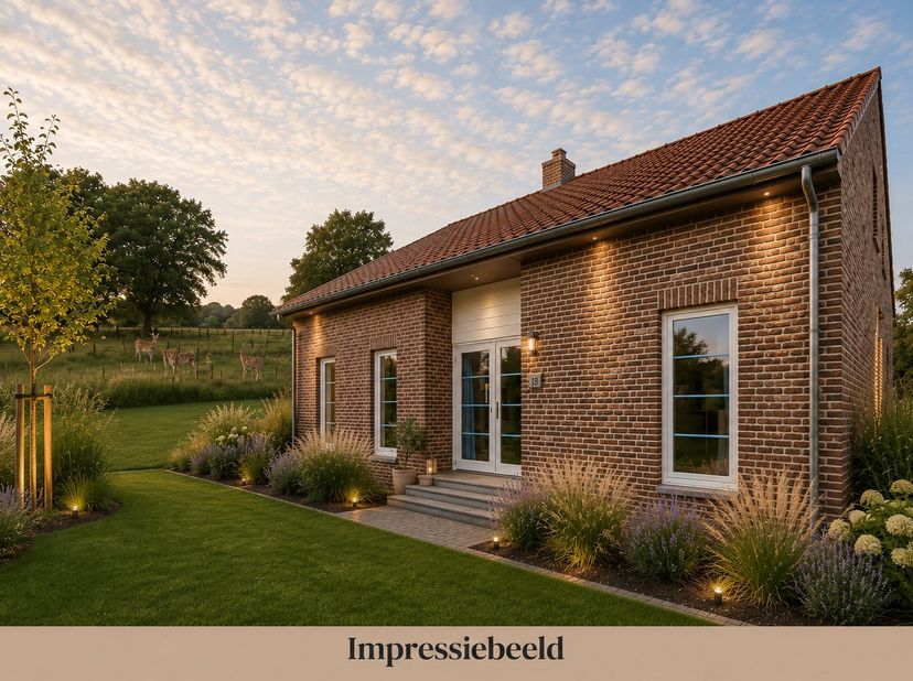 Achter deze eenvoudige gevel schuilt een verrassend ruime en aangename woonbeleving. <br />
Deze woning combineert een logische indeling en landelijke
