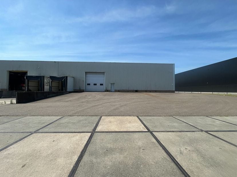 Opslagruimte van 3000m² met laaddok en grote poort<br />
Ligging: Strategisch gelegen aan de Bell Telephonelaan, met directe aansluiting op de Ring va