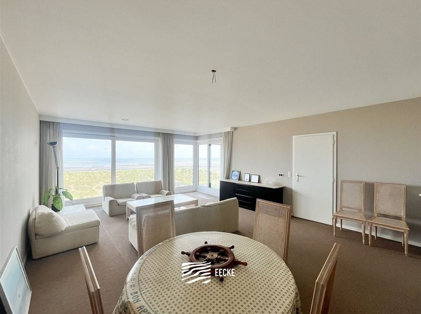 Res. Ambassade B 0202 - Appartement spacieux avec deux chambres et un coin nuit - Magnifique vue sur mer du deuxième étage - Entrée avec coin nuit fer