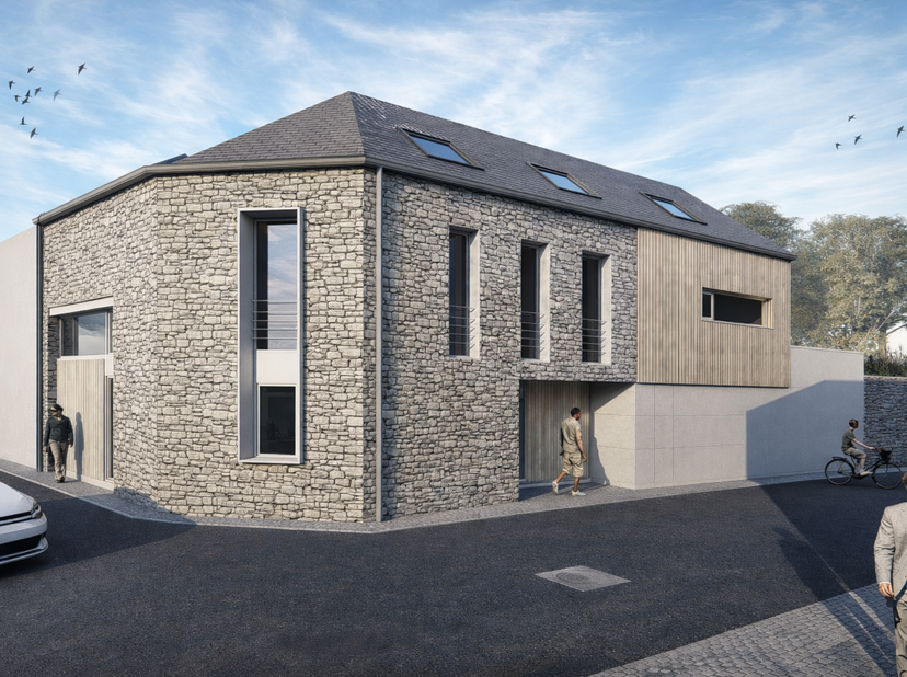 A VENDRE – Grange à transformer avec permis octroyé – Cerfontaine<br />
Idéalement située au cœur du village de Cerfontaine, à deux pas des commodités