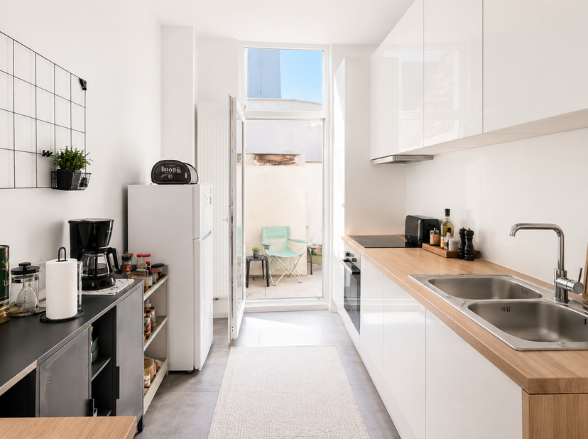 Volledig gerenoveerde woning met 3 slaapkamers en stadskoer op toplocatie in Gent<br />
Op een uitstekende locatie in de Goudensterstraat 38 in Gent b