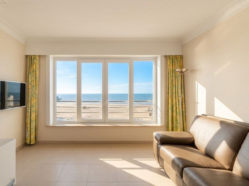 Blankenberge: Instapklaar appartement met zeezicht, 3 slaapkamers en mogelijkheid garage te koop! Op de 5e verdieping van residentie "Savannah", Zeedi