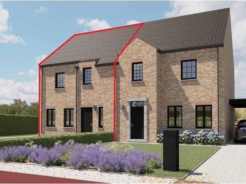 Landelijke nieuwbouwwoning kort in het centrum van Opglabbeek !