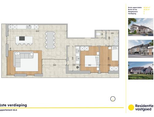                                         Appartement te koop in Oudenburg, € 288.880
