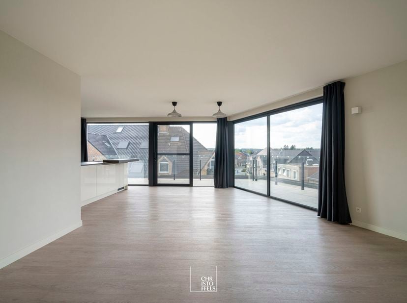INDELING <br />
U betreedt het penthouse via een verzorgde inkomhal, waar zich meteen een afzonderlijk gastentoilet bevindt. Van hieruit komt u in de