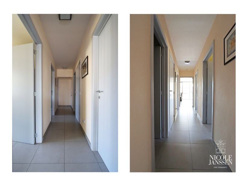 Dit instapklaar appartement van ca. 102m² met maar liefst 3 slaapkamers,  mooi overdekt terras en twee autostandplaatsen ligt op de eerste verdieping