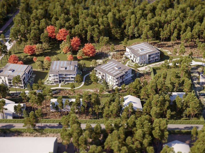 Residentie Konijnenberg: Wonen in het park.<br />
Het project wordt volledig in functie van het bestaande groen gepositioneerd, zodat dit niet geïmpac