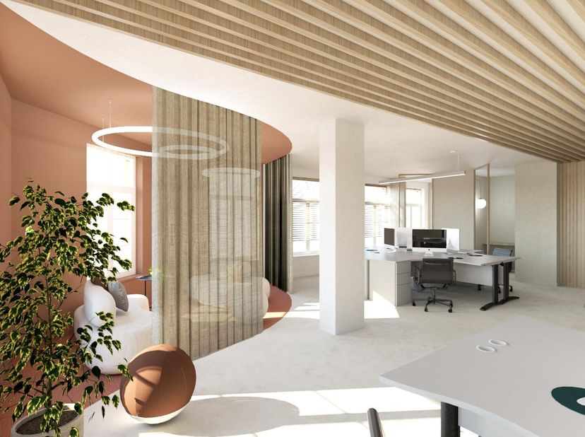 Deze uitzonderlijk ruime casco handelsruimte van 724 m² bevindt zich op een zeer goede locatie in het centrum van Mol, op wandelafstand van het Rondpl