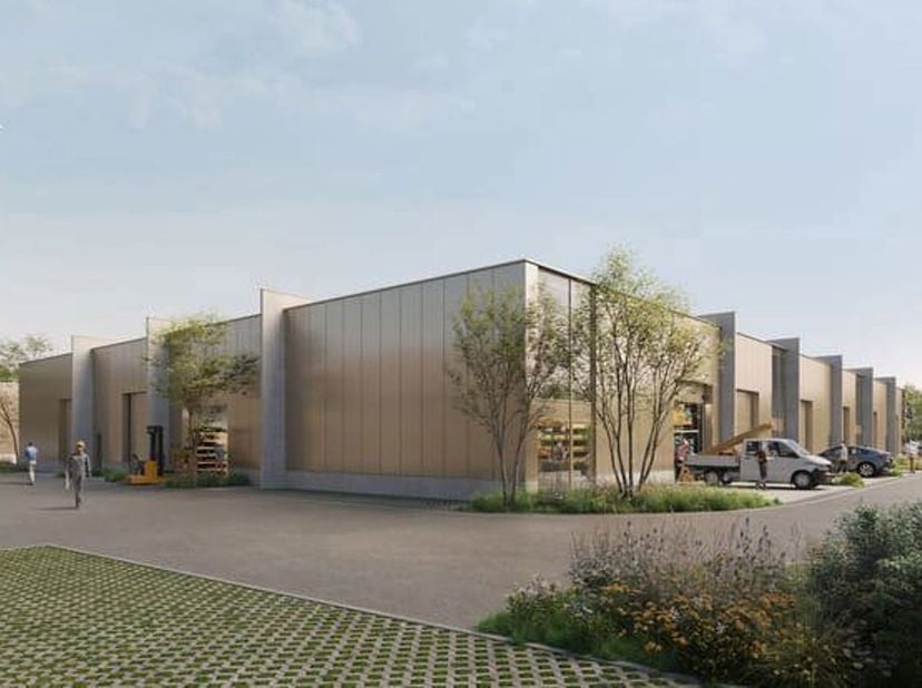 Het nieuw te bouwen bedrijvenpark STEEN in Laarne biedt 15 KMO-units te koop aan, met oppervlaktes van 210 m² tot 360m². Units kunnen bovendien sameng