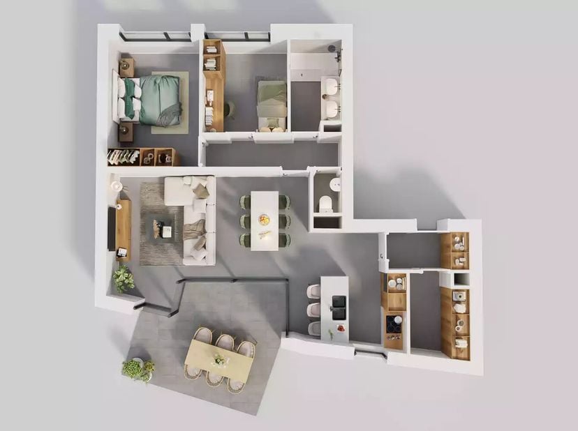 6 % de TVA possible (sous conditions) !<br />
W Residence est un projet de nouvelle construction BEN moderne et innovant, composé de quatre maisons et